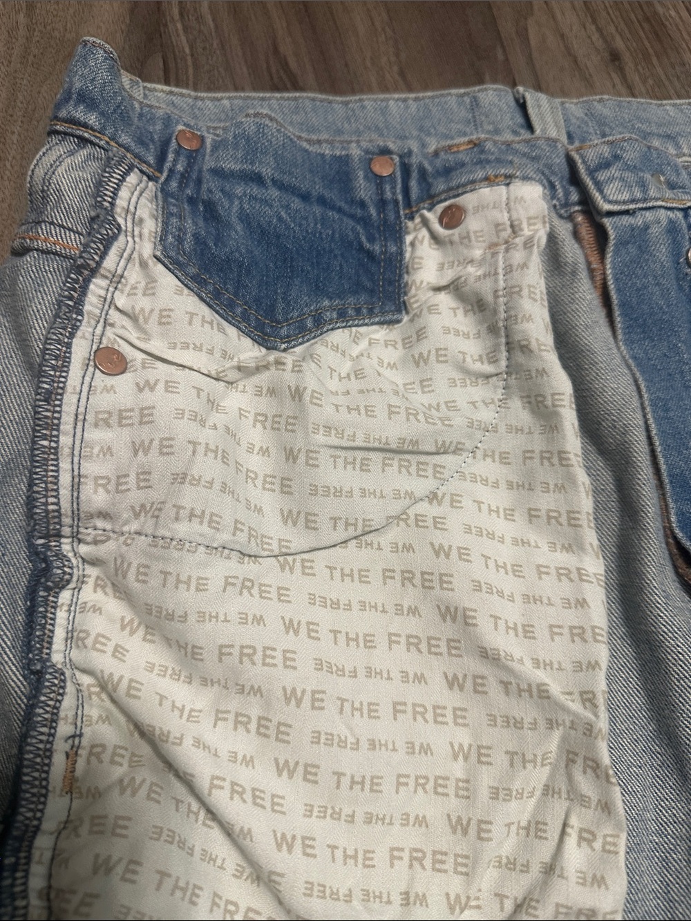 We The Free Wide-Leg High Waist Jeans – Statement Panelled Denim. - Picture 14 of 16